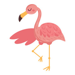 Obraz premium cute flamingo animal