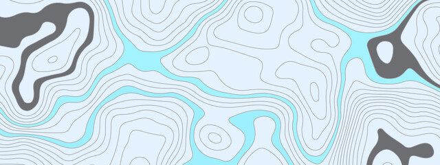 Abstract topographic contours map background. Topography lines and circles background. Topographic map Patterns, Geographic grid map.