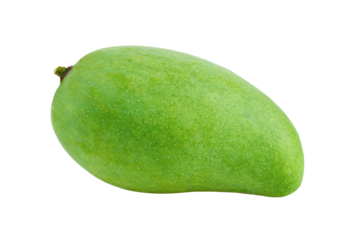 green mango isolated on transparent png