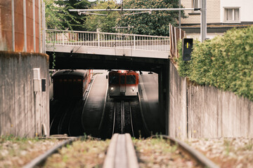 Sottopasso ferroviario in Svizzera.