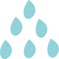 Water drop abstract elements