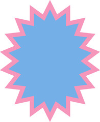 pastel abstract star shape decoration