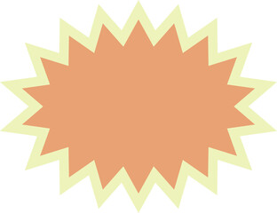 pastel abstract star shape decoration