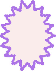 pastel abstract star shape decoration