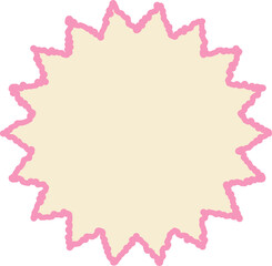 pastel abstract star shape decoration