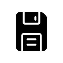 diskette glyph icon