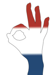 Obraz premium Netherlands, OK, sign, symbol, hand, ok