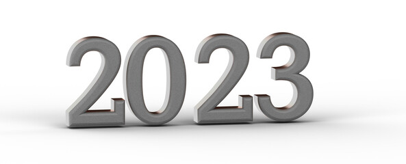 2023 New year change, turn.