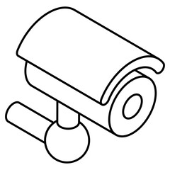 A perfect design icon of cctv camera 