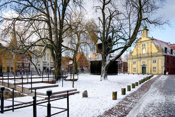 Lüneburg Winter Am Fischmarkt