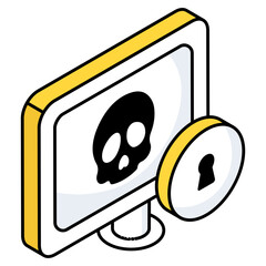 Perfect design icon of system hacking 