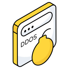 An icon design of ddos attack 