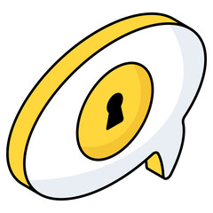 An icon design of secure chat