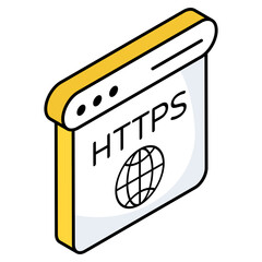 Creative design icon of web browser 