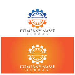 Gear Logo Template vector icon illustration design