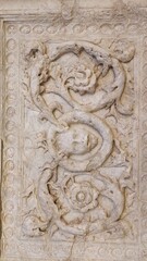 detail of a stone carving