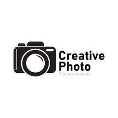 camera photography logo icon vector template.