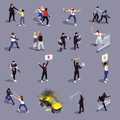 Street Violence Isometric Set