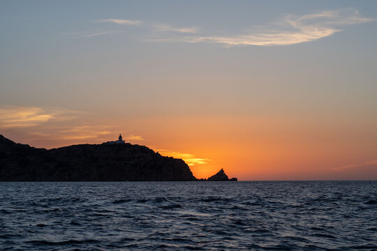 Coucher de soleil sur les calanques de Piana