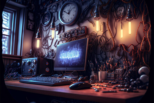 orizontal, No People, Technology, Computer, Photography, Internet, Computer Monitor, Indoors, Computer Keyboard, Desktop PC, Working, Modern, Desk, Chair, Lifestyles, Technology, Table, Office, Comput