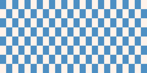 Blue chess seamless mesh. Vector for print and interior, seamless pattern.