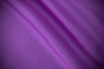 Obraz na płótnie Canvas 2 smooth purple cotton Texture, curved silk background, pattern. Texture of purple silk fabric. Beautiful emerald soft silk.