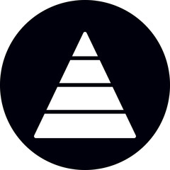 pyramid glyph icon