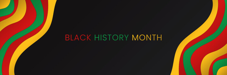 Fototapeta premium Black History Month background copy space