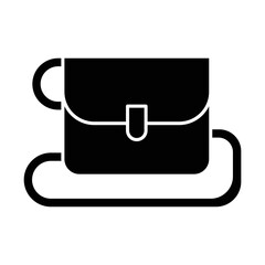 Ladies handbag icon vector design template