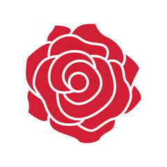 Rose icon vector sign and symbols on trendy design