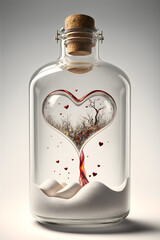 heart in a bottle, beautiful artwork, love background, valentines day background, beautiful background for wedding 
