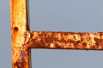 Texture of old and rusty iron.