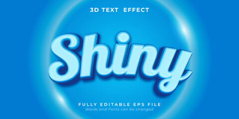 Shiny text editable three dimension style