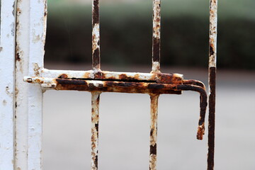 Texture of old and rusty iron.