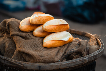 Fresh Banh Mi Bread, Nha Trang Vietnam