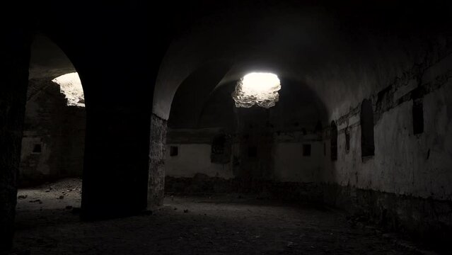 Underground dungeon and window view