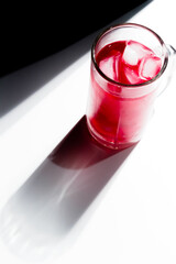 Close up of a glass of red wine