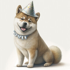 Fototapeta premium Akitain birthday Outfit