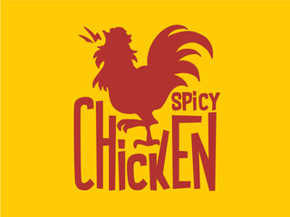 rustic fire chicken logo, hen flame hot symbol vector icon illustration, modern gradient logo , fast food restaurant app icon