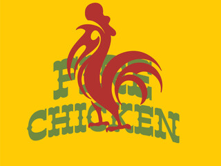 rustic fire chicken logo, hen flame hot symbol vector icon illustration, modern gradient logo , fast food restaurant app icon