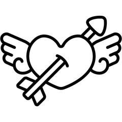 cupid outline icon