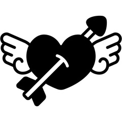 cupid glyph icon