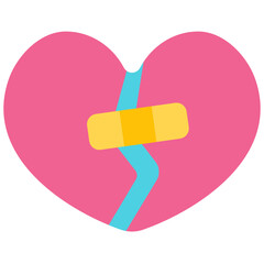 fixing heart flat icon