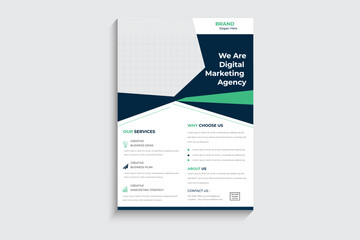 Corporate business flyer design template, eps version.	