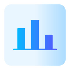 market fluctuation gradient icon