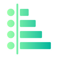 Obraz premium statistics gradient icon