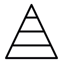 pyramid line icon