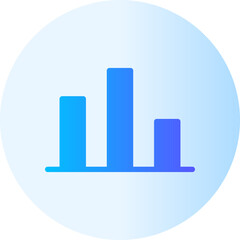 market fluctuation gradient icon