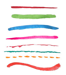 watercolor brush strokes
