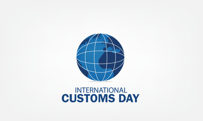 Vector Illustration of International Customs Day. Simple and Elegant Design